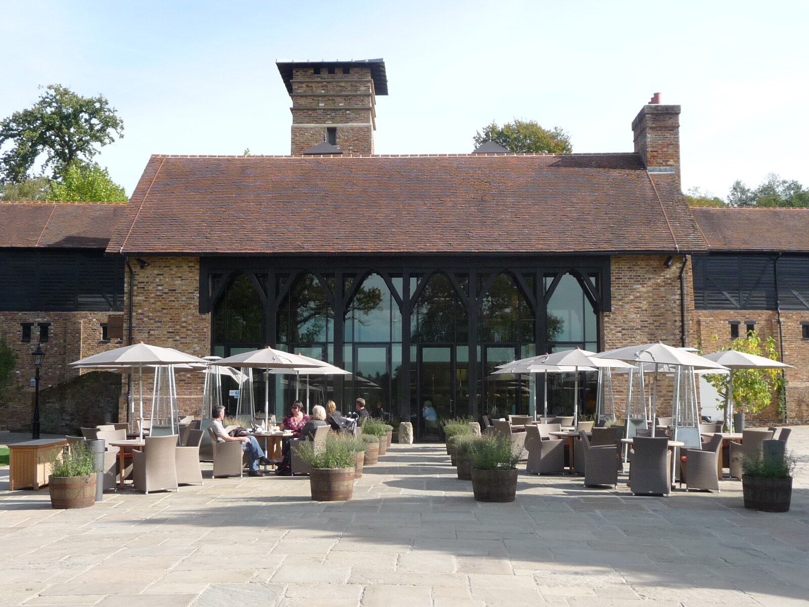 Coworth Park — the barn restaurant terrace