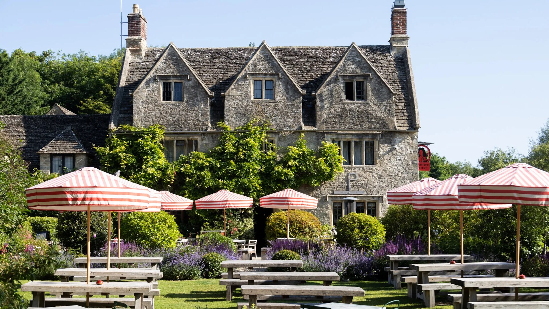 The Double Red Duke — the sixteenth-century coaching inn and its garden
