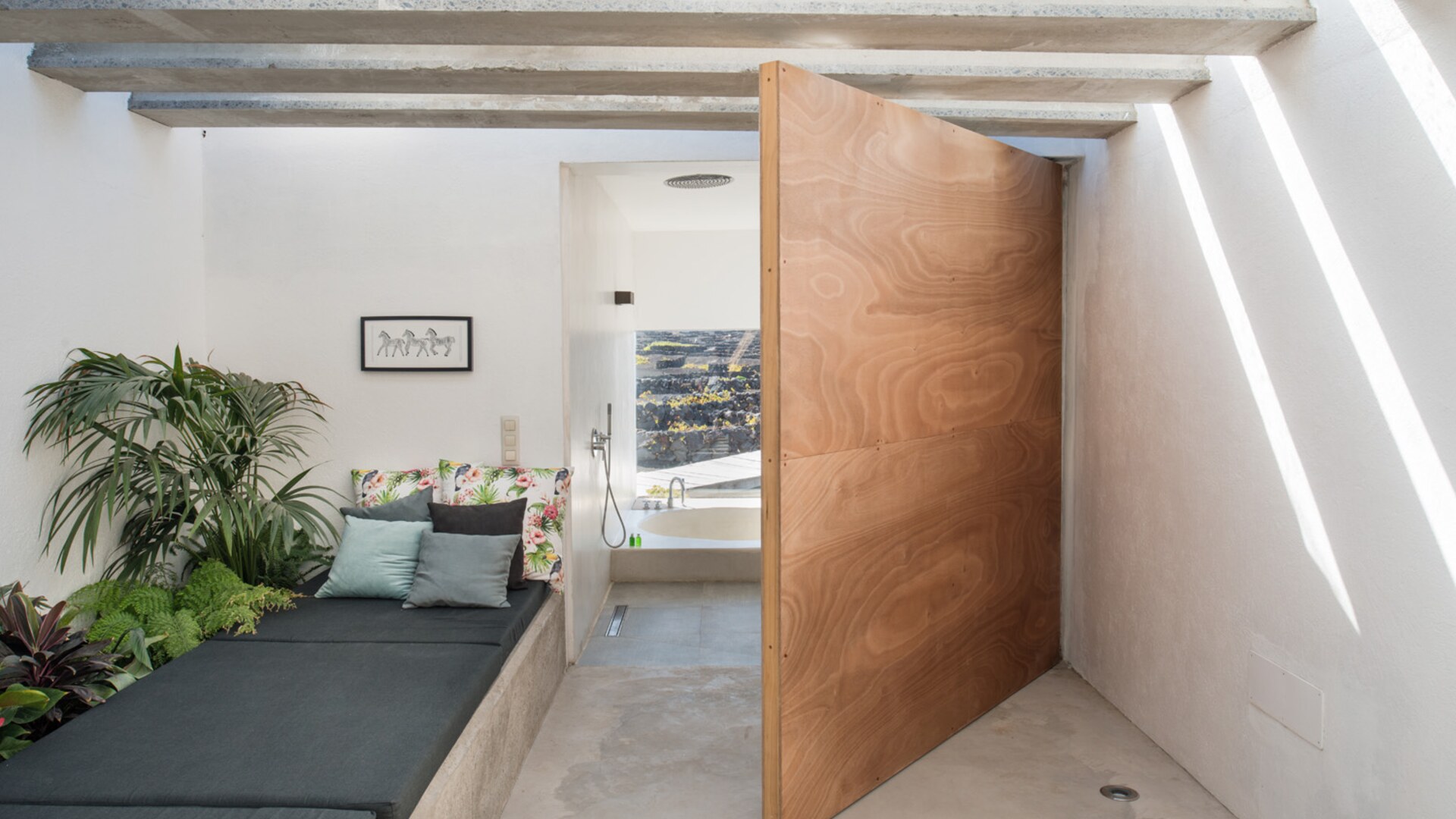 Buenavista Lanzarote &mdash; spa behind the pivoting wooden door
