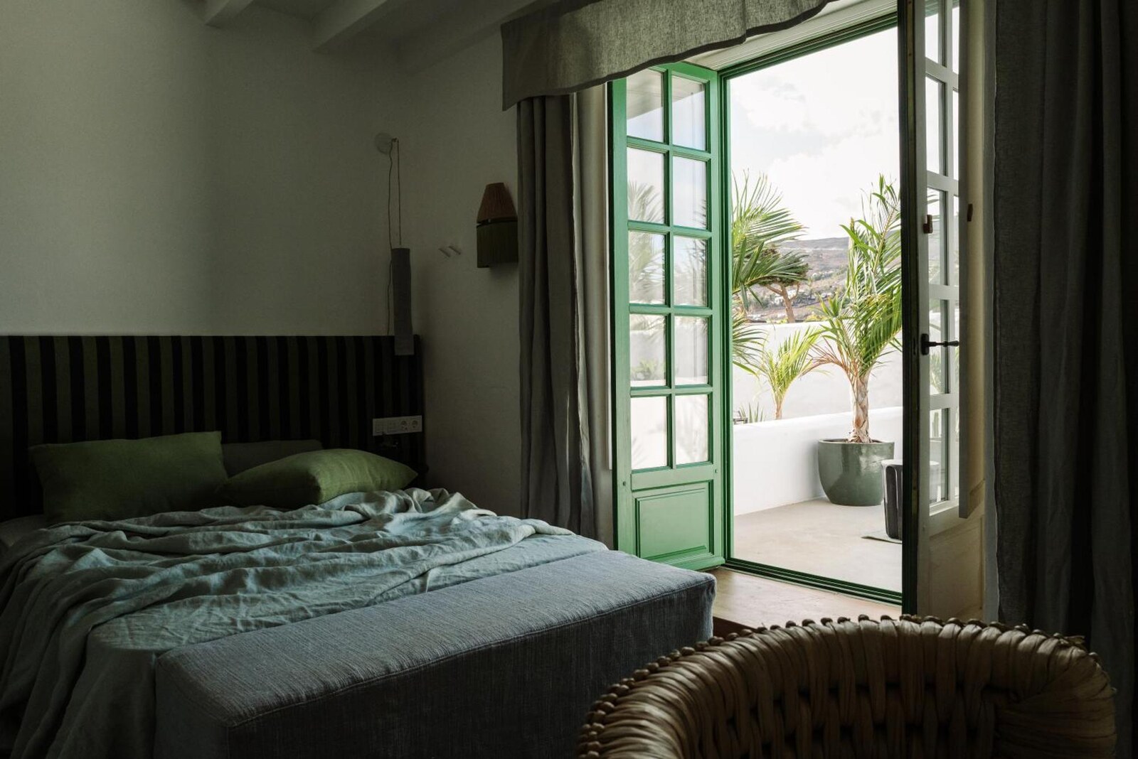 C&eacute;sar Lanzarote &mdash; a bedroom in coastal greens