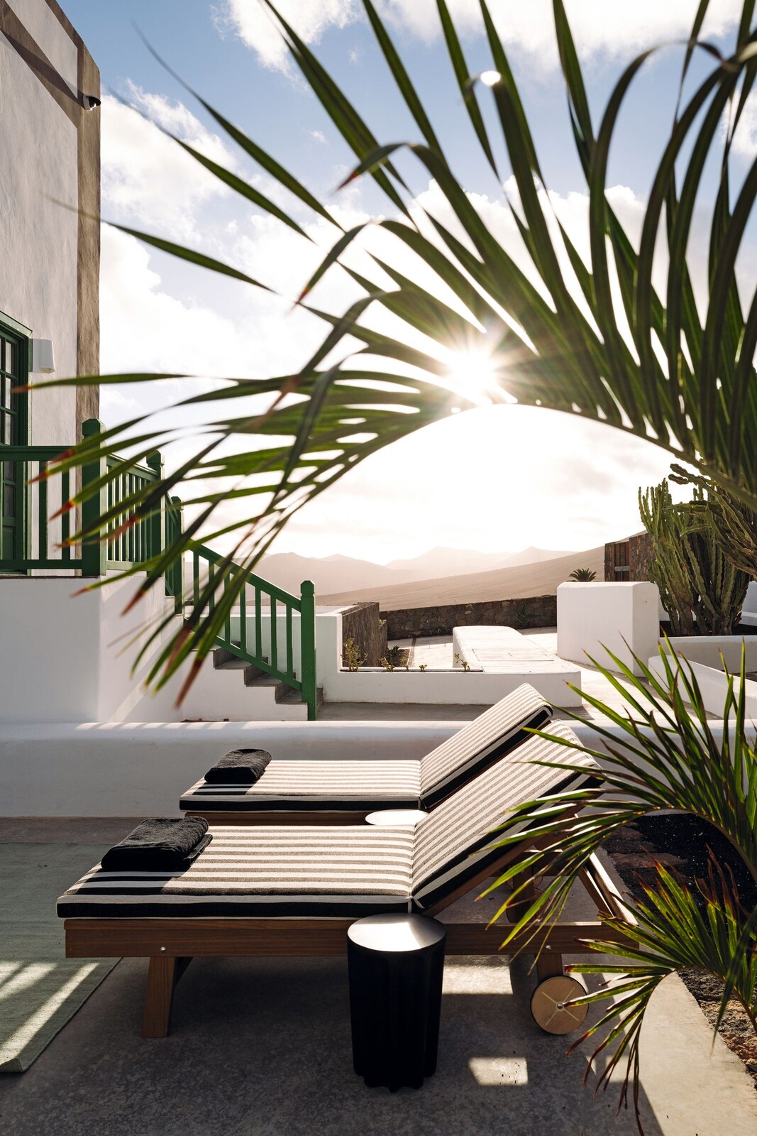 C&eacute;sar Lanzarote &mdash; a sun lounger in the palm shade