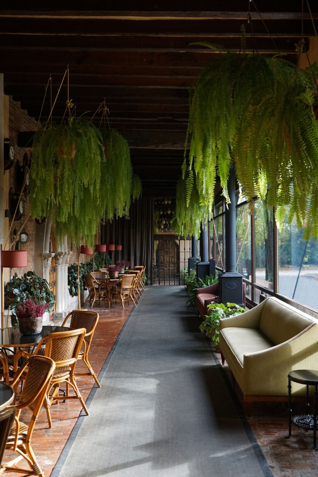 Hotel Landa &mdash; the fern-hung conservatory terrace