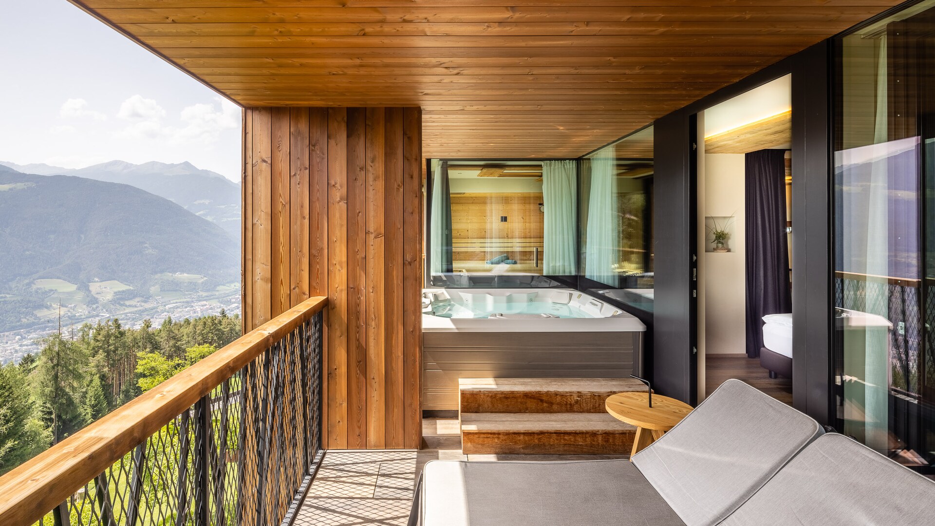 MyArbor — private balcony with hot tub