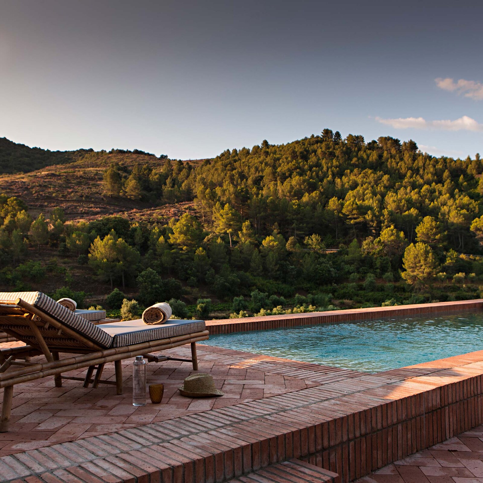 Terra Dominicata — pool and Priorat hills