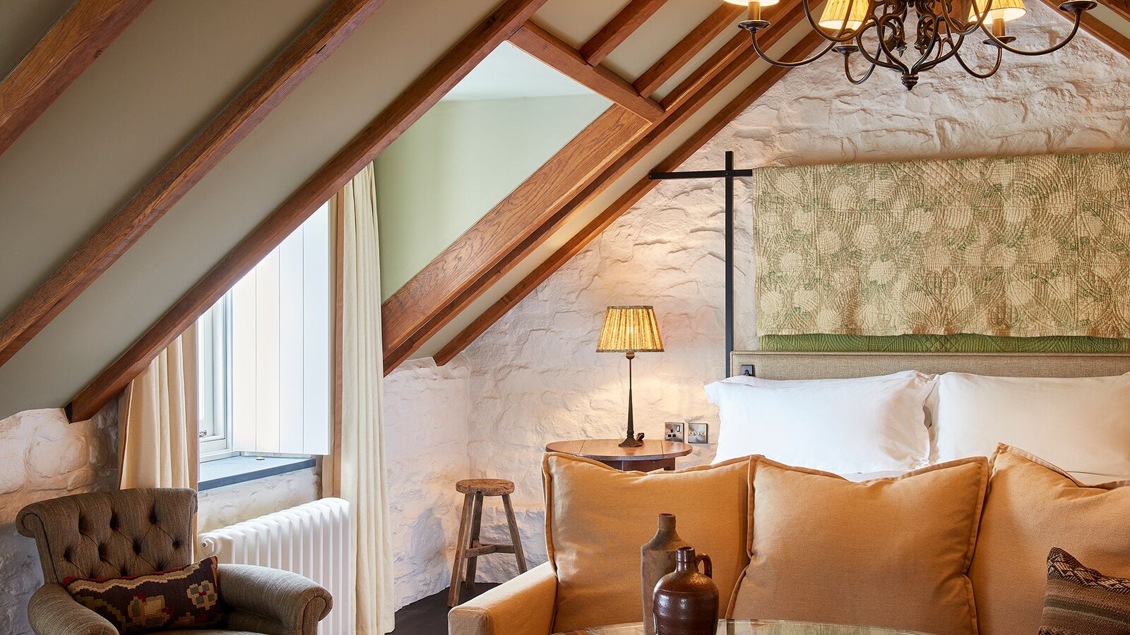 The Grove of Narberth — a beamed attic suite under the eaves